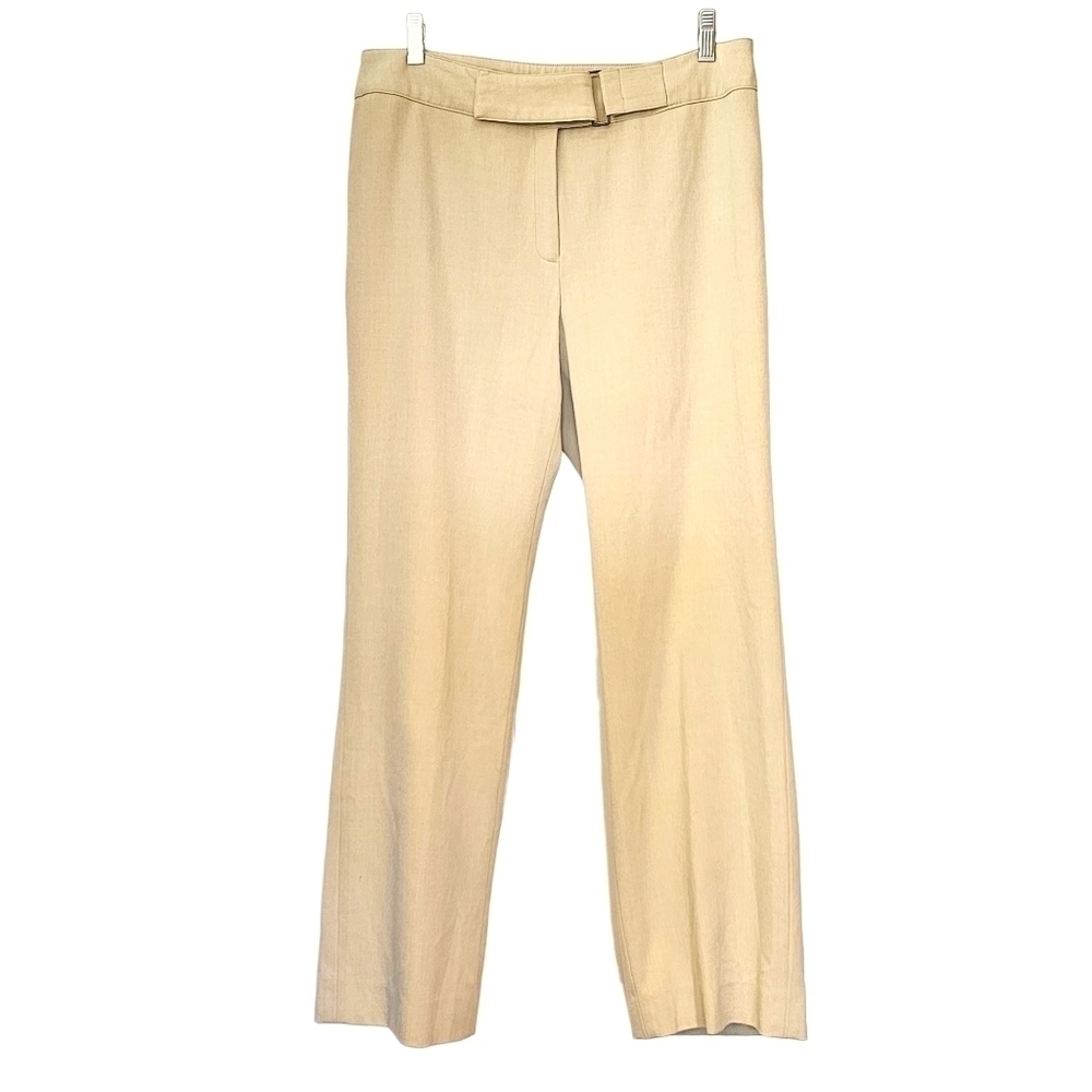 Jones New York Beige Wide Leg Stretch Pant Size 10